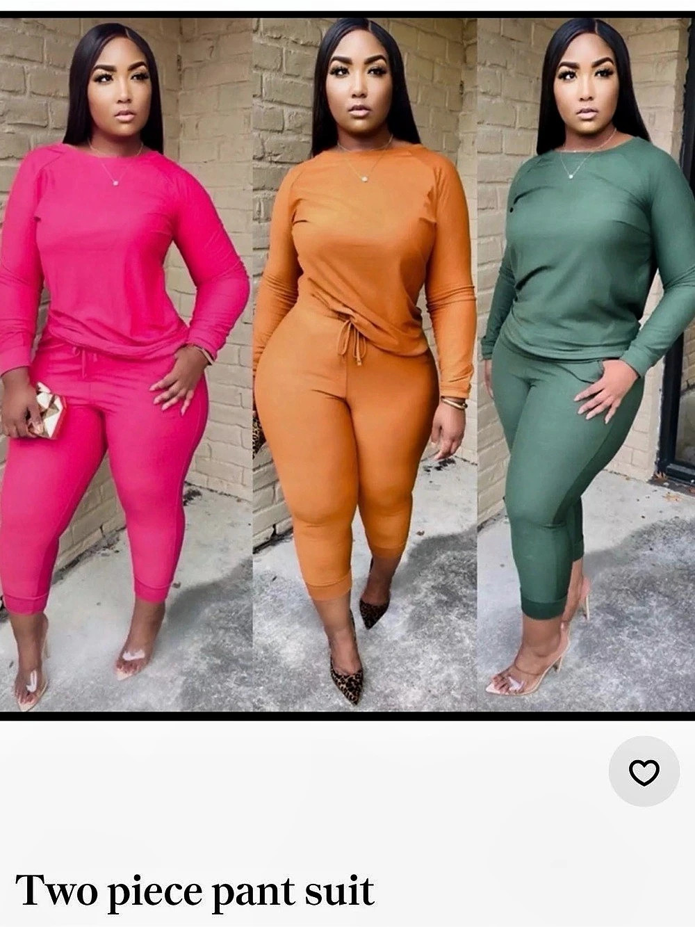 Two-Piece Pant Suit GREEN